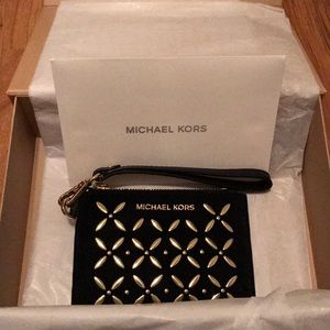 NEW! Michael Kors Embellished Leather Coin Purse